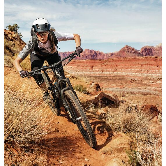 ABUS kask rowerowy MONTRAILER fuchsia, Kolor: różowy, Rozmiar: M, 4 zdjęcie