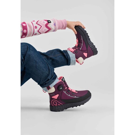 REIMA buty dzieciece zimowe Hallava fioletowe, Kolor: fioletowy, Rozmiar: 34