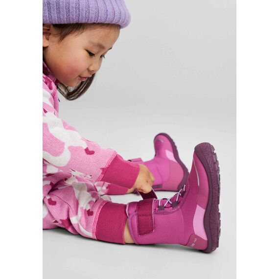 REIMA buty zimowe barefoot dziecięce Talvella różowe, Kolor: fioletowy, Rozmiar: 25, 9 zdjęcie