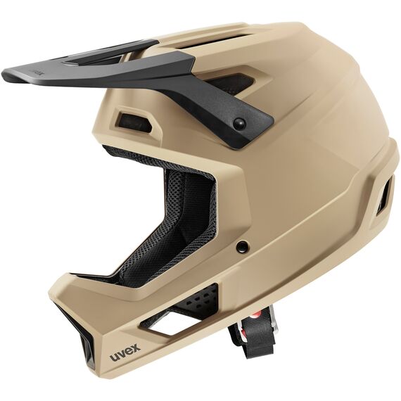 Kask rowerowy full-face UVEX Ravage brązowy, Kolor: beżowy, Rozmiar: 60-63