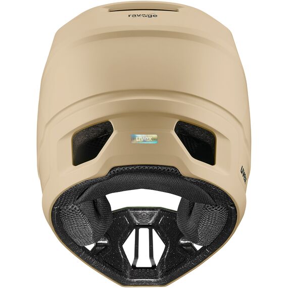 Kask rowerowy full-face UVEX Ravage brązowy, Kolor: beżowy, Rozmiar: 60-63, 3 zdjęcie