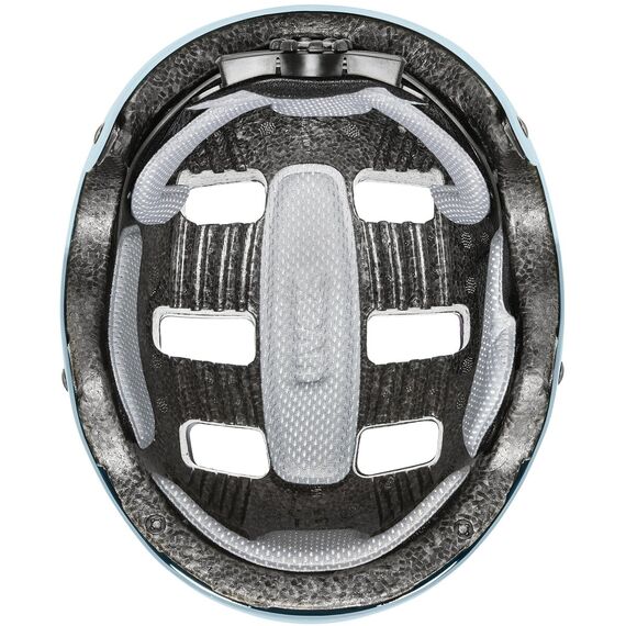 UVEX kask rowerowy dziecięcy z regulacją rozmiaru Kid 3 żółty, Kolor: niebieski, Rozmiar: 51-55, 4 zdjęcie