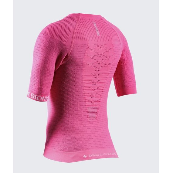 Koszulka damska X-Bionic EFFEKTOR SHIRT NEO PINK/X WHITE różowa, Kolor: różowy, Rozmiar: L, 2 zdjęcie