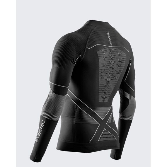 Koszulka męska X-Bionic ENERGY ACCUMULATOR LIGHT SHIRT LS 1/2 ZIP czarna, Kolor: czarny, Rozmiar: M, 2 zdjęcie