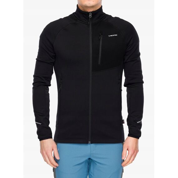 Bluza męska VIKING Arbaz Man Polartec czarna, Kolor: czarny, Rozmiar: XL