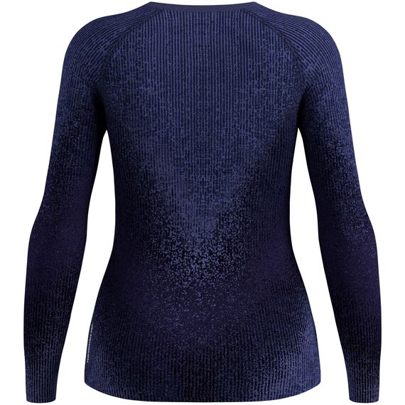 ODLO Bielizna termoaktywna koszulka z długim rękawem crew neck l/s PERFORMANCE WARM BLACKCOMB niebieska, Kolor: niebieski, Rozmiar: S, 7 zdjęcie