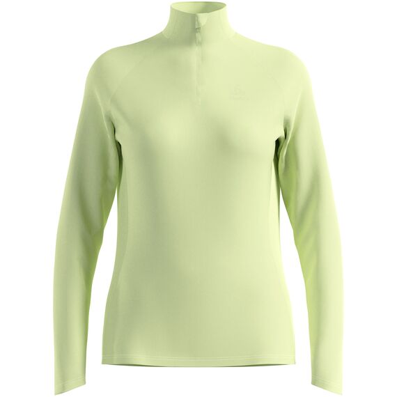 ODLO Bluza bez kaptura rozpinana Mid layer 1/2 zip ESSENTIAL CERAMIWARM zielona, Kolor: szary, Rozmiar: L, 5 zdjęcie
