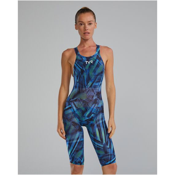 TYR Strój pływacki damski W AVICTOR OPBK HEL, Kolor: czarny, Rozmiar: 26