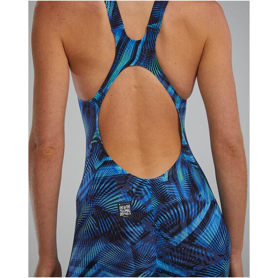 TYR Strój pływacki damski W AVICTOR OPBK HEL, Kolor: czarny, Rozmiar: 26, 4 zdjęcie