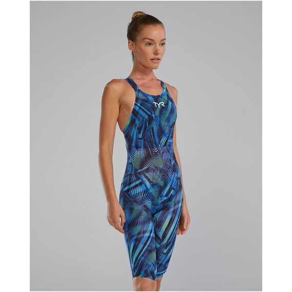 TYR Strój pływacki damski W AVICTOR OPBK HEL, Kolor: czarny, Rozmiar: 26, 7 zdjęcie