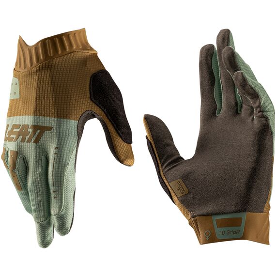 LEATT Rękawice rowerowe damskie Glove MTB 1.0 GripR Women, Kolor: brązowy, Rozmiar: L