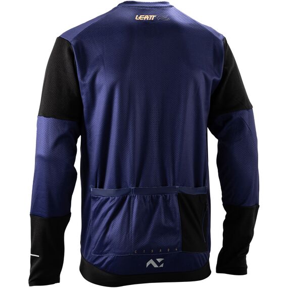 LEATT Koszulka rowerowa Jersey MTB Endurance 3.0 Long Sleeve, Kolor: niebieski, Rozmiar: L, 2 zdjęcie