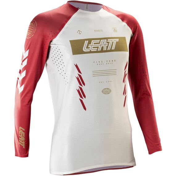LEATT Koszulka rowerowa damska Jersey MTB Gravity 5.0 Women, Kolor: czerwony, Rozmiar: S