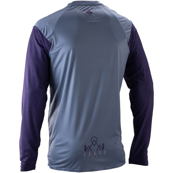 LEATT Koszulka rowerowa Jersey MTB Trail 3.0 Long Sleeve, Kolor: niebieski, Rozmiar: M, 2 zdjęcie