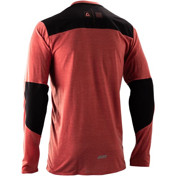 LEATT Koszulka rowerowa Jersey MTB Trail 4.0 Long Sleeve, Kolor: czerwony, Rozmiar: L, 2 zdjęcie