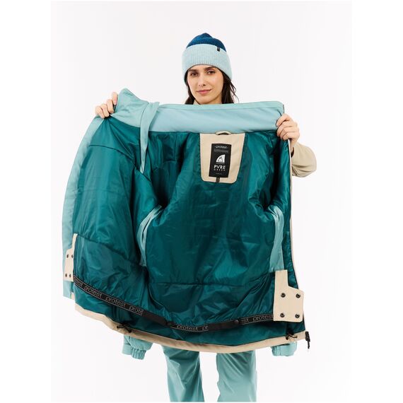 PROTEST Kurtka narciarska/snowboardowa z kapturem zapinana na zamek damska PRTFall niebieska, Kolor: niebieski, Rozmiar: S, 8 zdjęcie