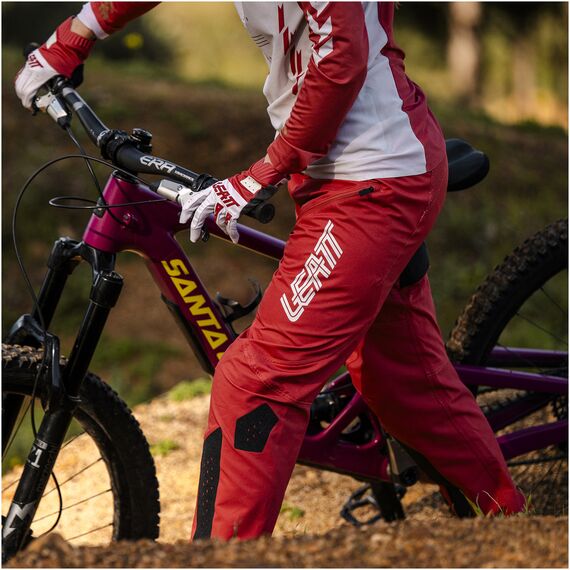 LEATT Spodnie rowerowe damskie Pant MTB Gravity 3.0 Women, Kolor: czerwony, Rozmiar: S, 4 zdjęcie
