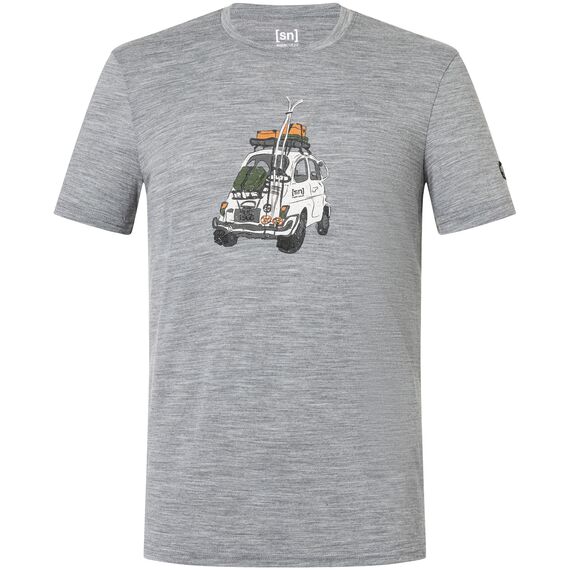 SUPER.NATURAL Koszulka męska M CARSKI TEE szara, Kolor: szary, Rozmiar: XL, 4 zdjęcie