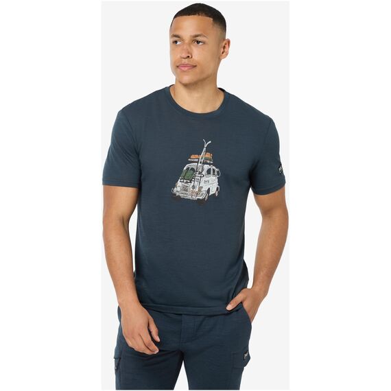 SUPER.NATURAL Koszulka M CARSKI TEE granatowa, Kolor: granatowy, Rozmiar: XL, 3 zdjęcie