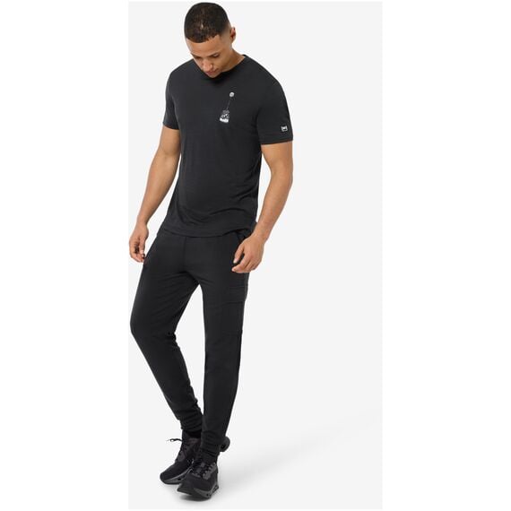 SUPER.NATURAL Koszulka M TEABAG WORLD TEE czarna, Kolor: czarny, Rozmiar: XL