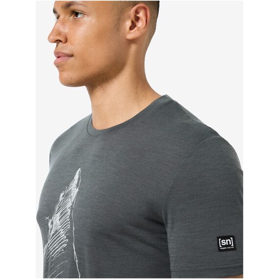 SUPER.NATURAL Koszulka M ASCENDERS TEE szara, Kolor: szary, Rozmiar: XL, 4 zdjęcie