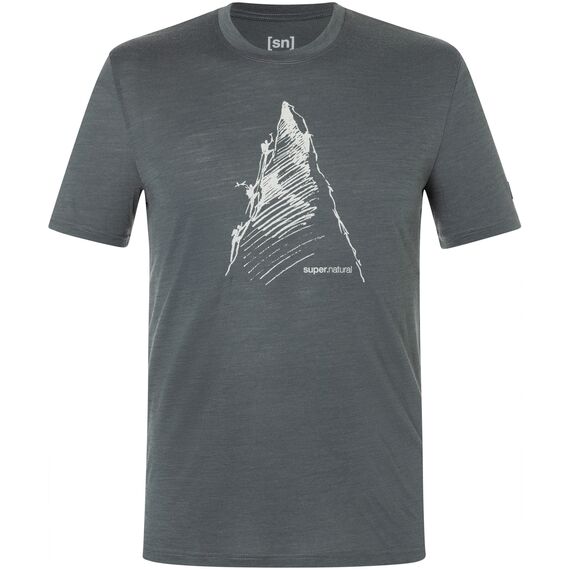 SUPER.NATURAL Koszulka M ASCENDERS TEE szara, Kolor: szary, Rozmiar: XL, 5 zdjęcie