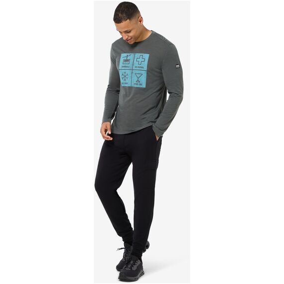 SUPER.NATURAL Longsleeve M SWISS LODGE LS szary, Kolor: szary, Rozmiar: XL, 2 zdjęcie