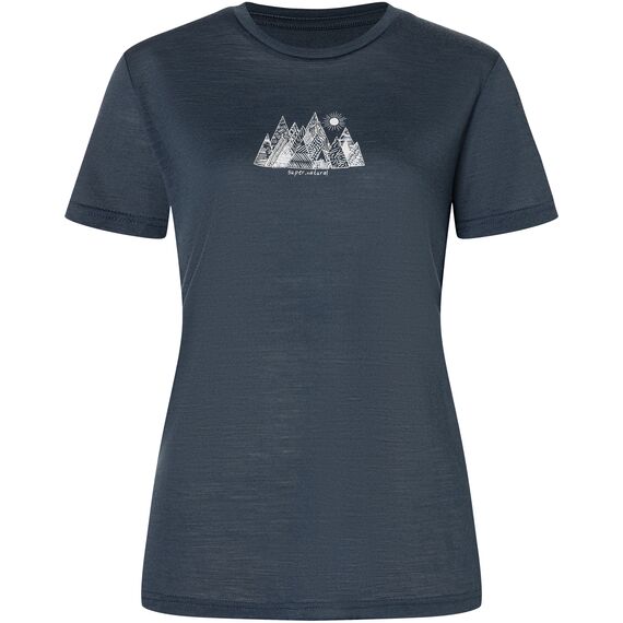 SUPER.NATURAL Koszulka W TOP MOUNTAIN ART TEE niebieska, Kolor: niebieski, Rozmiar: M, 4 zdjęcie