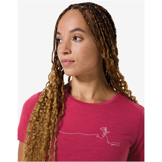 SUPER.NATURAL Koszulka W RUNNING TEE różowa, Kolor: różowy, Rozmiar: L, 2 zdjęcie