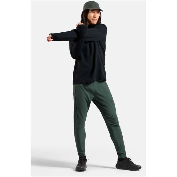 ODLO Bluza bez kaptura rozpinana Mid layer 1/2 zip ESSENTIAL THERMAL czarna, Kolor: czarny, Rozmiar: M, 2 zdjęcie