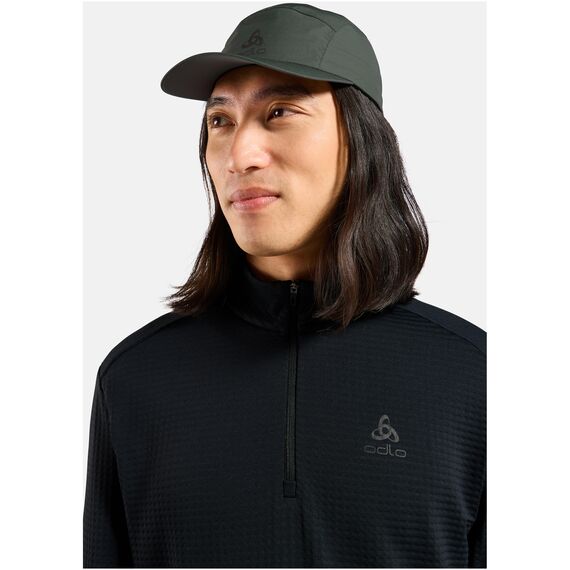 ODLO Bluza bez kaptura rozpinana Mid layer 1/2 zip ESSENTIAL THERMAL czarna, Kolor: czarny, Rozmiar: M, 3 zdjęcie