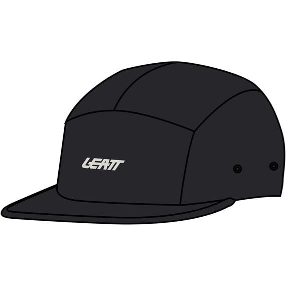 LEATT Czapka z daszkiem Cap 5-Panel, Kolor: czarny, Rozmiar: one size
