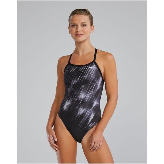 TYR Strój pływacki W DE DIAMONDFIT CY, Kolor: czarny, Rozmiar: 30