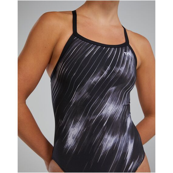 TYR Strój pływacki W DE DIAMONDFIT CY, Kolor: czarny, Rozmiar: 32, 5 zdjęcie