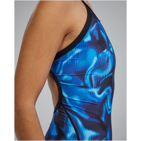 TYR Strój pływacki damski Tyr Diamondfit Durafast Elite Waveform, Kolor: czarny, Rozmiar: 34, 7 zdjęcie