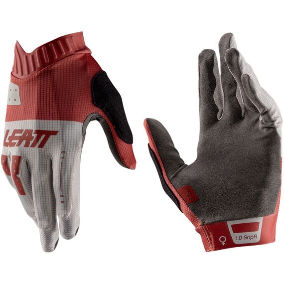 LEATT Rękawice rowerowe damskie Glove MTB 1.0 GripR Women, Kolor: czerwony, Rozmiar: L