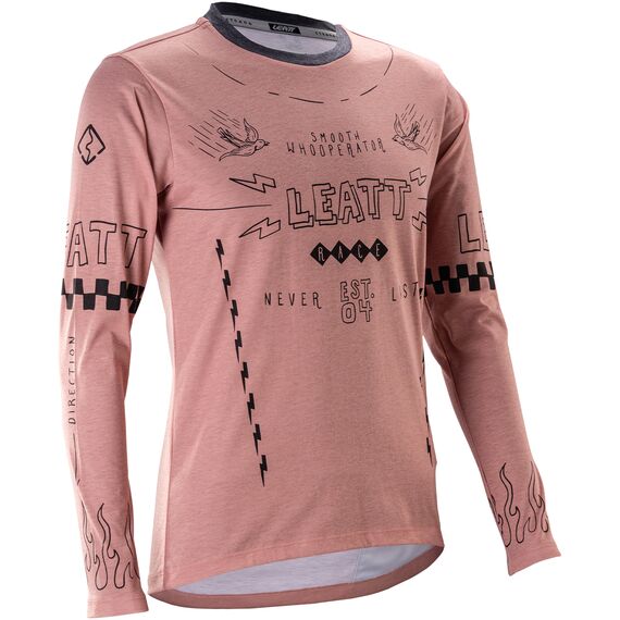 LEATT Koszulka rowerowa damska Jersey MTB Gravity 3.0 Long Sleeve Women, Kolor: różowy, Rozmiar: S