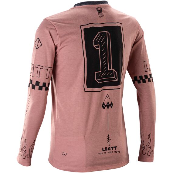 LEATT Koszulka rowerowa damska Jersey MTB Gravity 3.0 Long Sleeve Women, Kolor: różowy, Rozmiar: S, 2 zdjęcie