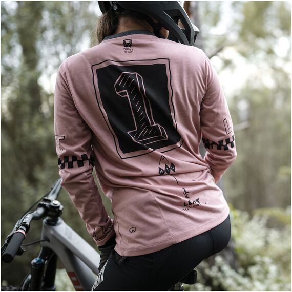 LEATT Koszulka rowerowa damska Jersey MTB Gravity 3.0 Long Sleeve Women, Kolor: różowy, Rozmiar: S, 5 zdjęcie