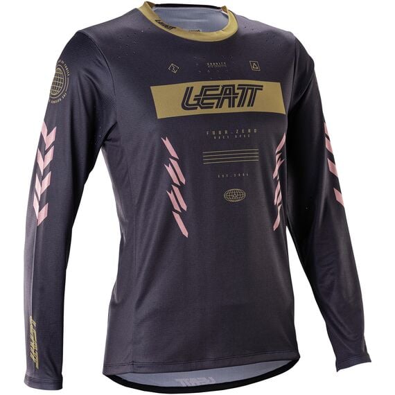 LEATT Koszulka rowerowa damska Jersey MTB Gravity 4.0 Long Sleeve Women, Kolor: czarny, Rozmiar: M