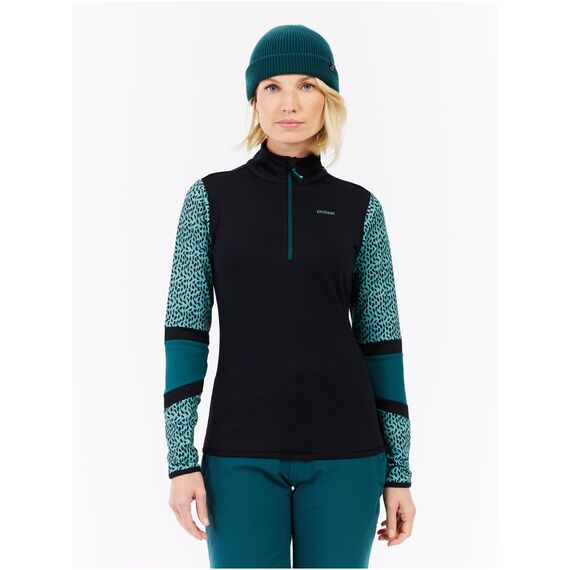 PROTEST Bluzka z długim rękawem z zamkiem 1/4 damska PRTNynke niebieska, Kolor: niebieski, Rozmiar: XL, 6 zdjęcie