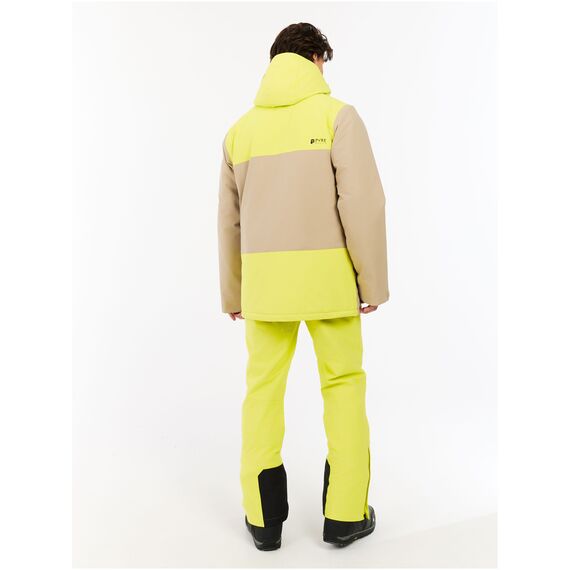PROTEST Kurtka narciarska/snowboardowa z kapturem zapinana na zamek męska Prtlado żółta, Kolor: żółty, Rozmiar: L, 4 zdjęcie