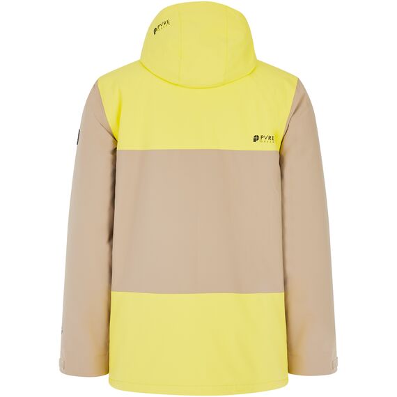 PROTEST Kurtka narciarska/snowboardowa z kapturem zapinana na zamek męska Prtlado żółta, Kolor: żółty, Rozmiar: L, 10 zdjęcie