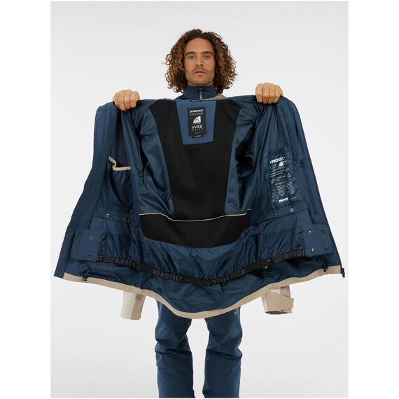 PROTEST Kurtka narciarska/snowboardowa z kapturem zapinana na zamek męska PrtThrow granatowa, Kolor: granatowy, Rozmiar: L, 9 zdjęcie
