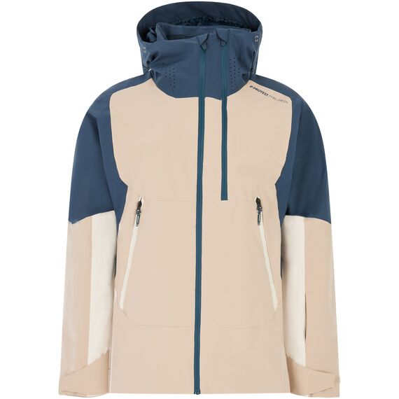 PROTEST Kurtka narciarska/snowboardowa z kapturem zapinana na zamek męska PrtThrow granatowa, Kolor: granatowy, Rozmiar: L, 11 zdjęcie