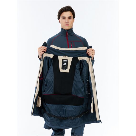 PROTEST Kurtka narciarska/snowboardowa z kapturem zapinana na zamek męska PrtZoot granatowa, Kolor: granatowy, Rozmiar: L, 8 zdjęcie