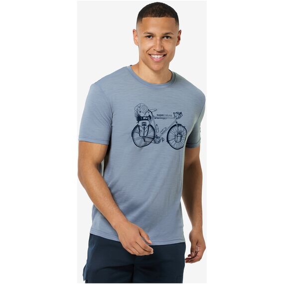 SUPER.NATURAL Koszulka męska M WANDER WHEEL TEE biała, Kolor: biały, Rozmiar: XL, 3 zdjęcie