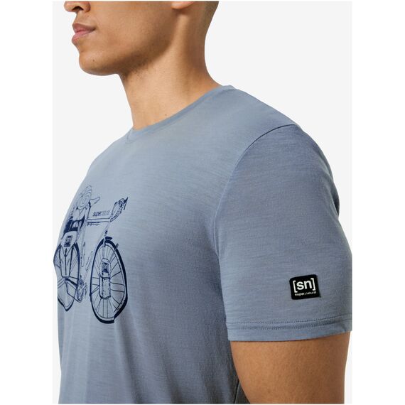 SUPER.NATURAL Koszulka męska M WANDER WHEEL TEE biała, Kolor: biały, Rozmiar: L, 4 zdjęcie