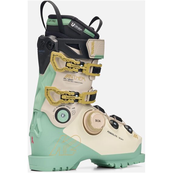 K2 Buty narciarskie damskie ANTHEM 95 BOA, Kolor: biały, Rozmiar: 255, 2 zdjęcie