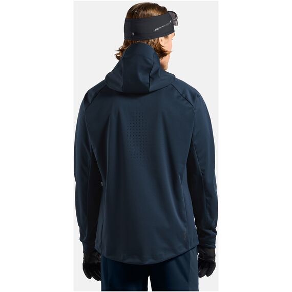 ODLO Kurtka Odlo ZEROWEIGHT WINDPROOF X WARM Jacket granatowa, Kolor: granatowy, Rozmiar: M, 4 zdjęcie